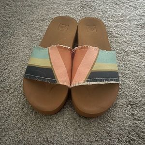 Ripcurl multi colored slides size 8